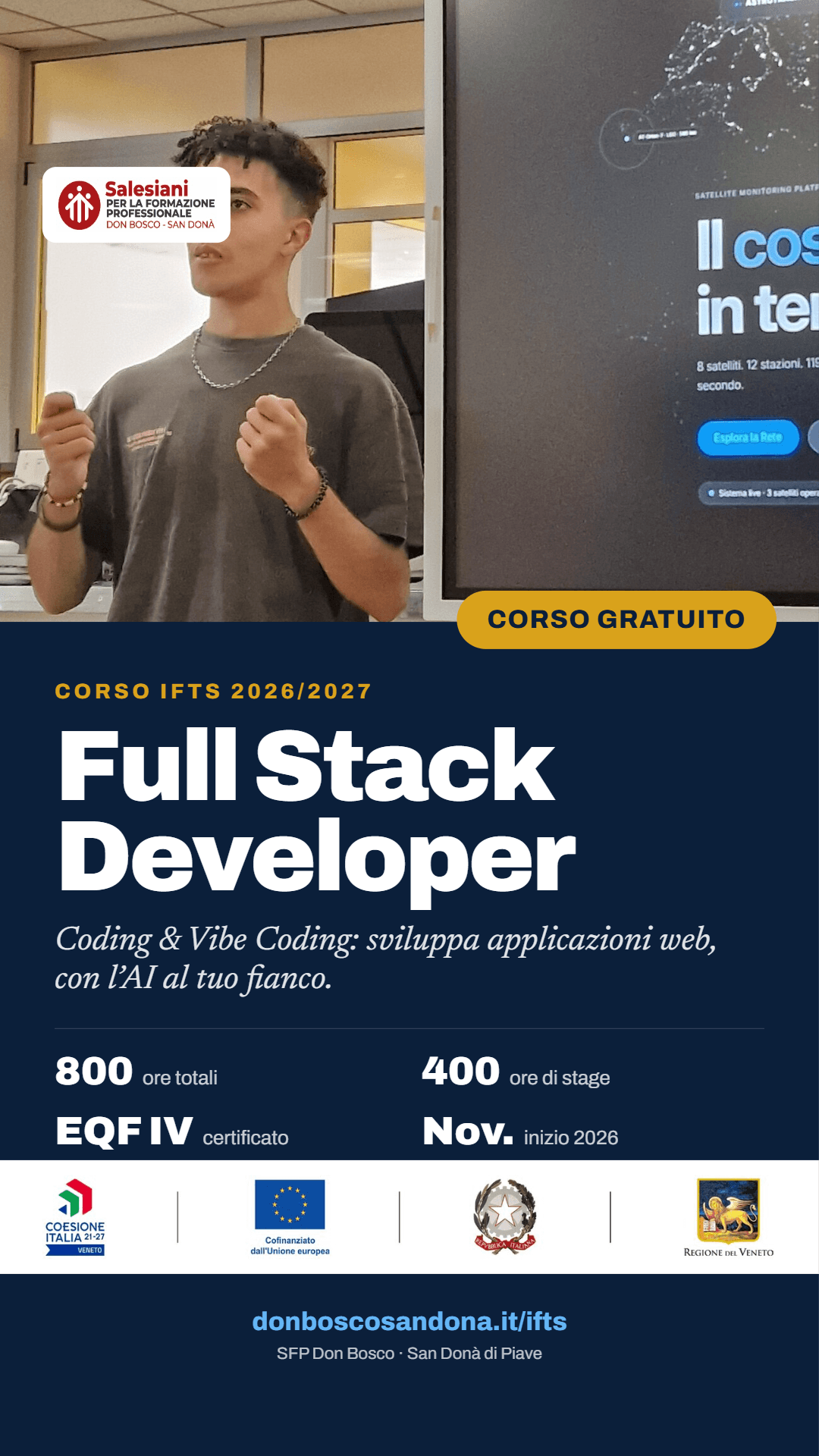 Full Stack Developer – Corso IFTS 2026/2027